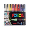 Permanent Markers | uni-ball PC5M16C Medium Bullet Tip Water-Based Paint Markers - Assorted Colors (16/Pack) image number 0