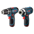 Combo Kits | Factory Reconditioned Bosch CLPK22-120-RT 12V Max Lithium-Ion 3/8 in. Cordless Drill/Driver and Impact Driver Combo Kit (2 Ah) image number 1