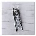 Food Service | Boardwalk BWK3KITHVYBL 3-Piece Heavyweight Fork/Knife/Teaspoon Cutlery Kit - Black (250/Carton) image number 4