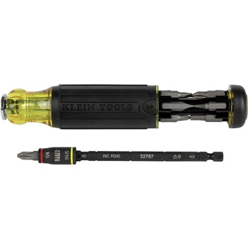 SCREWDRIVERS | Klein Tools 14-in-1 HVAC Adjustable-Length Impact Screwdriver with Flip Socket