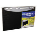 Sheet Protectors | C-Line 48221 12 in. Expansion 1/5-Cut Tabs 21-Pocket Letter Size Stand-Up Design Expanding File - Black image number 0