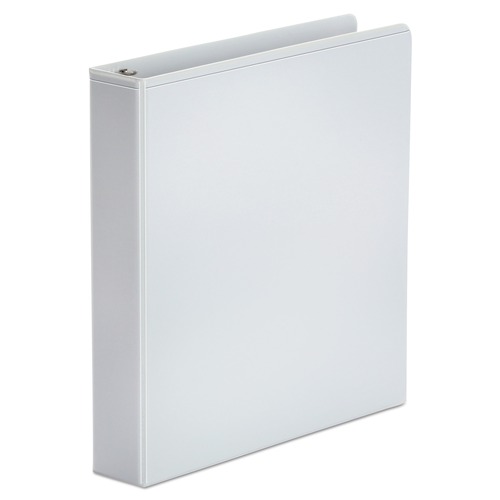 Universal UNV20972 Economy 1.5 in. Capacity 11 in. x 8.5 in. Round 3-Ring View Binder - White image number 0