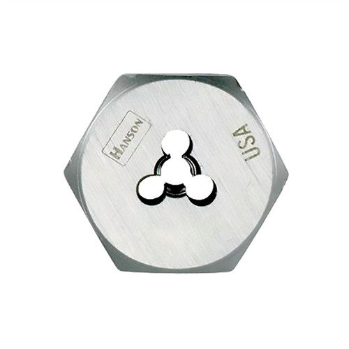 Taps Dies | Irwin Hanson 7249 High Carbon Steel Re-threading Right Hand Hexagon Fractional Die 9/16 in. - 18 NF image number 0