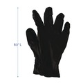 Work Gloves | Boardwalk 396LBXA 4.4 mil Disposable General-Purpose Powder-Free Nitrile Gloves - Large, Black (100/Box) image number 2