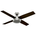 Ceiling Fans | Hunter 59249 52 in. Dempsey Brushed Nickel Ceiling Fan with Remote image number 1