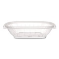Food Trays, Containers, and Lids | Dart C32SB 5 in. x 5 in. x 1.49 in. 32 oz. Plastic Bowls - Square Clear (252/Carton) image number 3