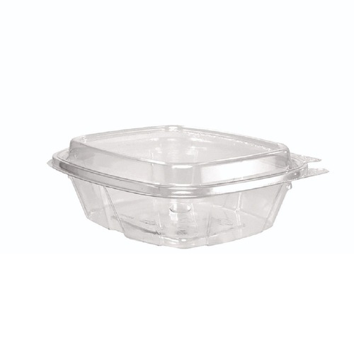  | Dart CH8DED Clearpac Safeseal 8 oz. 4.9 in. x 2 in. x 5.5 in. Tamper-Evident Containers - Clear (2 Bags/Carton, 100/Bag) image number 0