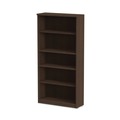  | Alera ALEVA636632ES 31.75 in. x 14 in. x 64.75 in. Valencia Series 5-Shelf Bookcase - Espresso image number 1