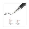 Office Jansan | Universal UNV15530 1 mm Comfort Grip Retractable Ballpoint Pens - Medium, Black (1 Dozen) image number 5
