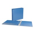 Office Jansan | Universal UNV20733 11 in. x 8.5 in. 2 in. Capacity 3 Rings Slant D-Ring View Binder - Light Blue image number 5