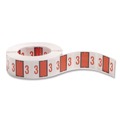Labels | Smead 67373 1 in. x 1.25 in. 3 Numerical End Tab File Folder Labels - White (1-Roll) image number 0