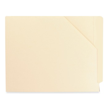 Smead Straight Tab Letter Size 11-pt End Tab Jackets with Reinforced Tabs - Manila (100/Box)