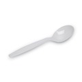  | Dixie SH207 Plastic Heavyweight Soup Spoons - White (100/Box) image number 2