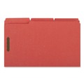  | Universal UNV13527 Deluxe Reinforced 1/3-Cut Top Tab Legal Size Folders with Fasteners - Red (50/Box) image number 1