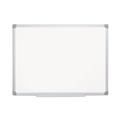  | MasterVision MA2707790 Gold Ultra 48 in. x 72 in. Aluminum Frame Magnetic Earth Dry Erase Board - White/Silver image number 0
