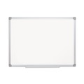 Office & Office Supplies | MasterVision MA2707790 Gold Ultra 48 in. x 72 in. Aluminum Frame Magnetic Earth Dry Erase Board - White/Silver image number 0