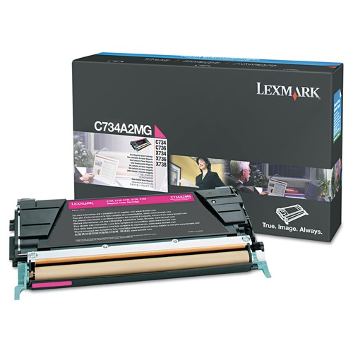  | Lexmark C734A2MG CX734/C746/CX738 6000 Page-Yield Toner - Magenta image number 0
