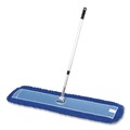 Mops | Gritt Commercial GRI17460T 60 in. x 5 in. Microfiber Head 40 in. to 72 in. Silver Aluminum Handle Dust Mop with Telescopic Handle - Blue (1-Kit) image number 5