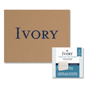 Ivory 3.1 oz Individually Wrapped Bath Soap - Original Scent (72/Carton)