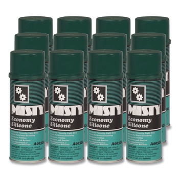 Misty 11 oz. Aerosol Can Economy Silicone Spray Lubricant (12/Carton)