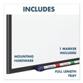 Labor Day Sale! Save $30 off $199! | Quartet 2543B 36 in. x 24 in. Classic Series Porcelain Magnetic Dry Erase Board - White Surface, Black Aluminum Frame image number 9