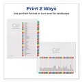 Office Jansan | Avery 11846 Ready Index 11 in. x 8.5 in. 1-Tab 1 to 31 Customizable TOC Dividers - White/Multicolor Tabs (1-Set) image number 7