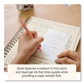 Pens | uni-ball 70663 Medium 0.7 mm Zento Retractable Gel Pen - Black Ink, Assorted Barrel (1-Dozen) image number 6