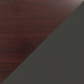 Office Desks & Workstations | Alera 25962 60 in. x 30 in. x 29.5 in. Double Pedestal Steel Desk - Mahogany/Charcoal/Charcoal Legs image number 4