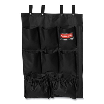 Rubbermaid Commercial 9-Pocket Executive Fabric Hanging Organizer - Black