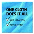 Cleaning Cloths | Rubbermaid Commercial 1820582 16 in. x 16 in. Microfiber Cleaning Cloths - Green (24/Pack) image number 8
