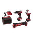 Skil CB738901 12V PWRCORE12 Brushless Lithium-Ion Cordless 4-Tool Combo Kit with 2 Batteries (2 Ah) image number 0