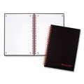Office Jansan | Black n' Red L67000 8.25 in. x 5.88 in. 1-Subject Wide/Legal Rule Hardcover Twinwire Notebook - Black image number 4