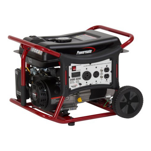 Portable Generators | Factory Reconditioned Powermate PM0143400R 208cc Gas 3,400 Watt Portable Generator image number 0