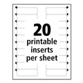 Office Jansan | Avery 71203 The Mighty Badge 3 in. x 1 in. Horizontal Inkjet Name Badge Holder Kit - Gold (10/Pack) image number 2