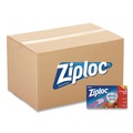 Food Service | Ziploc 316490 5.88 in. x 1.88 in. x 7.88 in. Quart Slider Storage Bags - Clear (9/Carton) image number 0