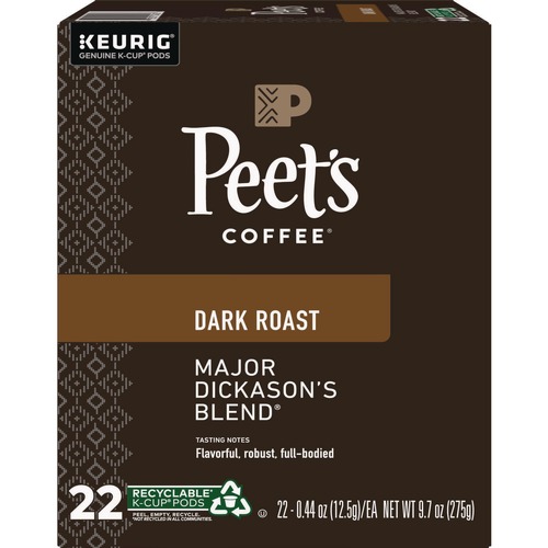 Bulk Savings Pricing 2 | Peet's Coffee & Tea 5000377638 K-Cups - Major Dickason's Blend (22/Box) image number 0