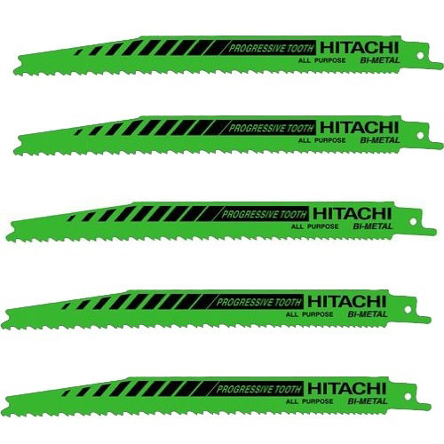 Reciprocating Saw Blades | Hitachi 725362 8 in. Progressive Bi-Metal All Purpose Reciprocating Saw Blade (5-Pack) image number 0