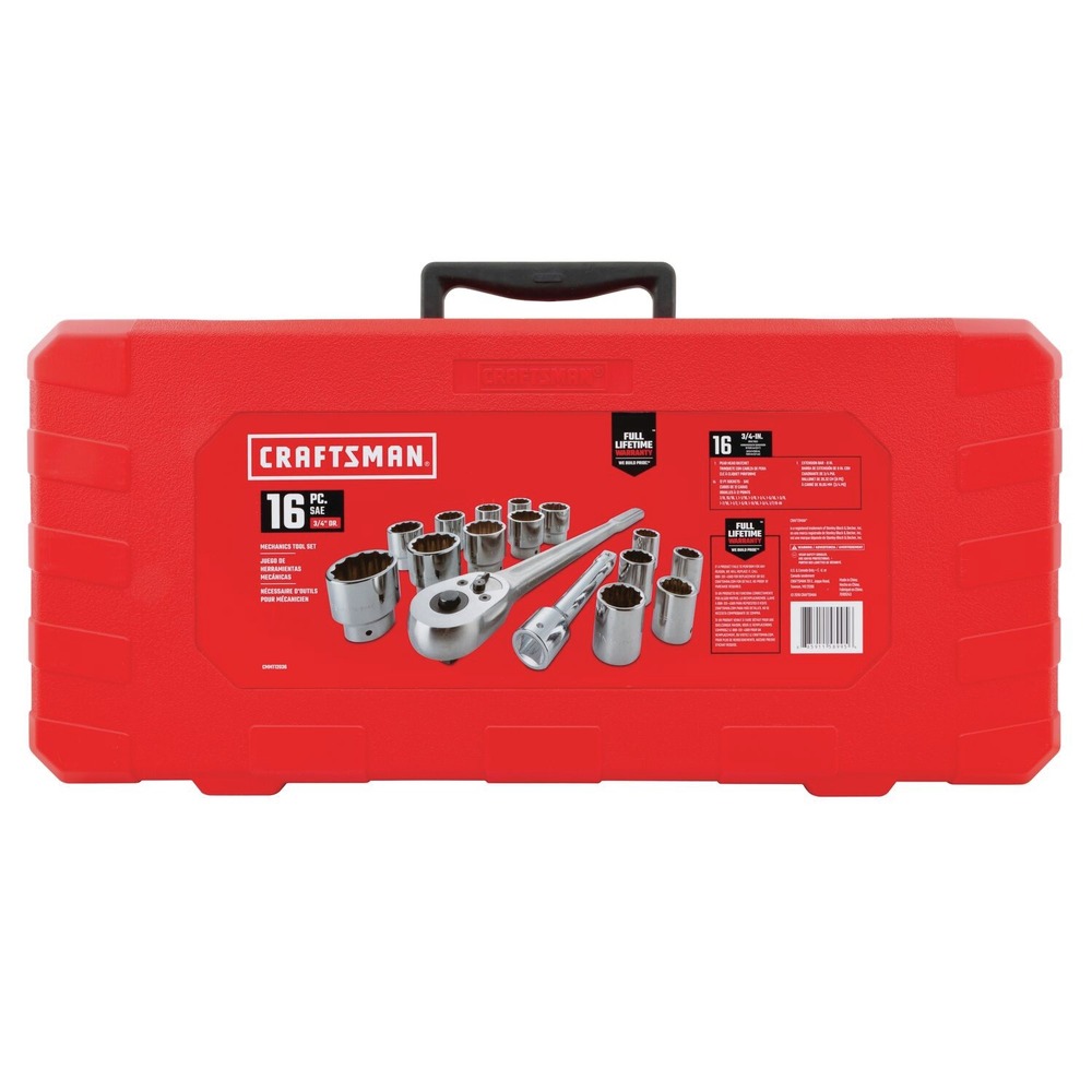 Craftsman 16Piece 3/4 in. Drive Socket Set