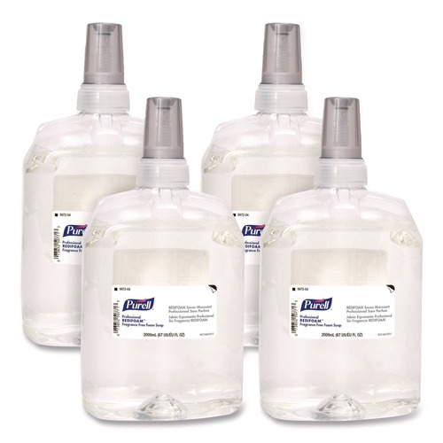 Hand Soaps | PURELL 8672-04 Professional REDIFOAM 2000 mL Fragrance-Free Foam Soap (4-Piece/Carton) image number 0