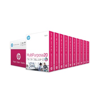 HP Papers MultiPurpose20 8.5 in. x 11 in. 20 lb. Bond Weight Paper - White (10/Carton)