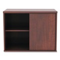  | Alera ALELS593020MC Open Office 29-1/2 in. x 19-1/8 in. x 22-7/8 in. Low Storage Cabinet Credenza - Cherry image number 2