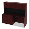 Office Jansan | Alera ALEVA513622MY Valencia Series 34 in. x 22.75 in. x 29.5 in. Legal/Letter-Size 2-Drawer Lateral File - Mahogany image number 4