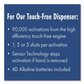Bulk Savings Pricing 2 | Dial Professional 17000 16626 FIT 4 in. x 5.4 in. x 11.2 in. 1-Liter Universal Touch Free Dispenser - Slate (3/Carton) image number 8