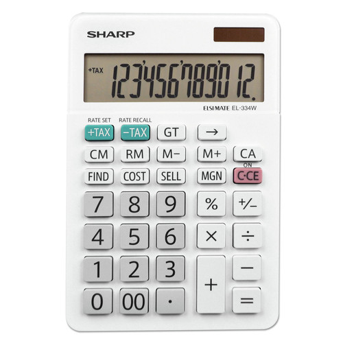 Office Jansan | Sharp EL-334W 12-Digit LCD Desktop Calculator - Large image number 0