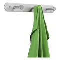 Office Jansan | Safco 4201 18 in. x 2-3/4 in. x 2 in. Three Hooks Metal Nail Head Wall Coat Rack - Satin Aluminum image number 3