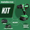 Drill Drivers | Metabo HPT DS18DFXM 18V MultiVolt Brushed Lithium-Ion 1/2 in. Cordless Drill Driver Kit (2 Ah) image number 1