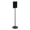 Labor Day Sale! Save $30 off $199! | Deflecto 692056 8.5 in. x 11 in. Insert 56 in. Tall Double-Sided Magnetic Sign Display - Clear/Black image number 1
