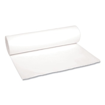 Boardwalk 43 in. x 47 in. 56 gal. 0.6 mil Low-Density Waste Can Liners - White (100/Carton)