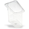 Office Jansan | Carlisle 3068807 4.25 in. x 6.93 in. x 6 in. 1.4 qt. StorPlus Polycarbonate Food Pan - Clear image number 1