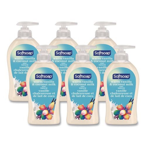 Cleaning & Janitorial Supplies | Softsoap US07059A 11.25 oz Liquid Hand Soap Pumps - Vanilla and Coconut (6/Carton) image number 0